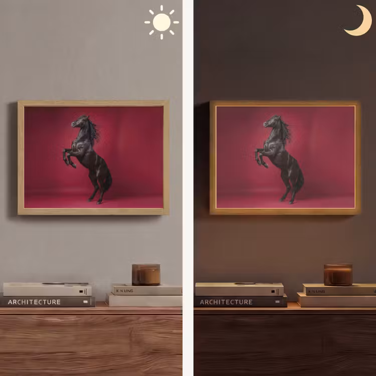 Lightbox - Wandlamp - Hengst - Steigert - Rood — 6