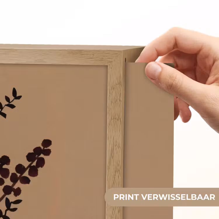 Lightbox - Wandlamp - Minimalistisch - Vaas - Bloemen - Bruin — 5
