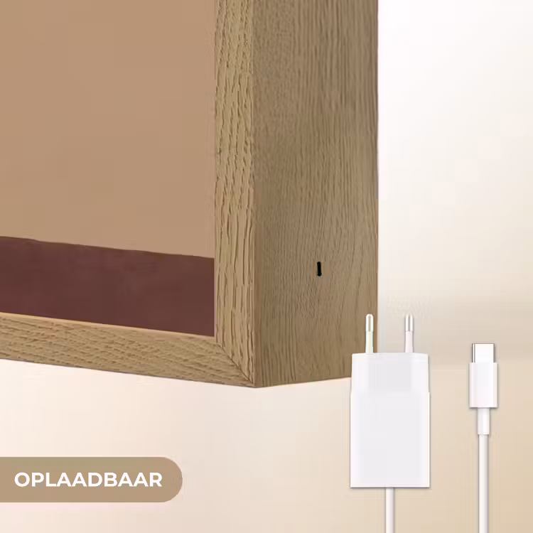 Lightbox - Wandlamp - Minimalistisch - Vaas - Bloemen - Bruin — 7