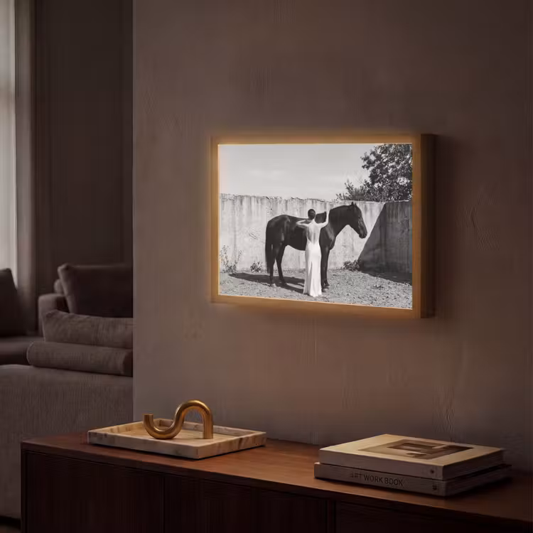 Lightbox - Wandlamp - Vrouw - Paard - Artistiek — 2