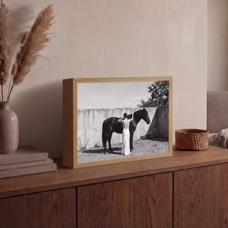 Lightbox - Wandlamp - Vrouw - Paard - Artistiek — 4