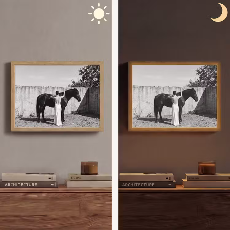 Lightbox - Wandlamp - Vrouw - Paard - Artistiek — 6