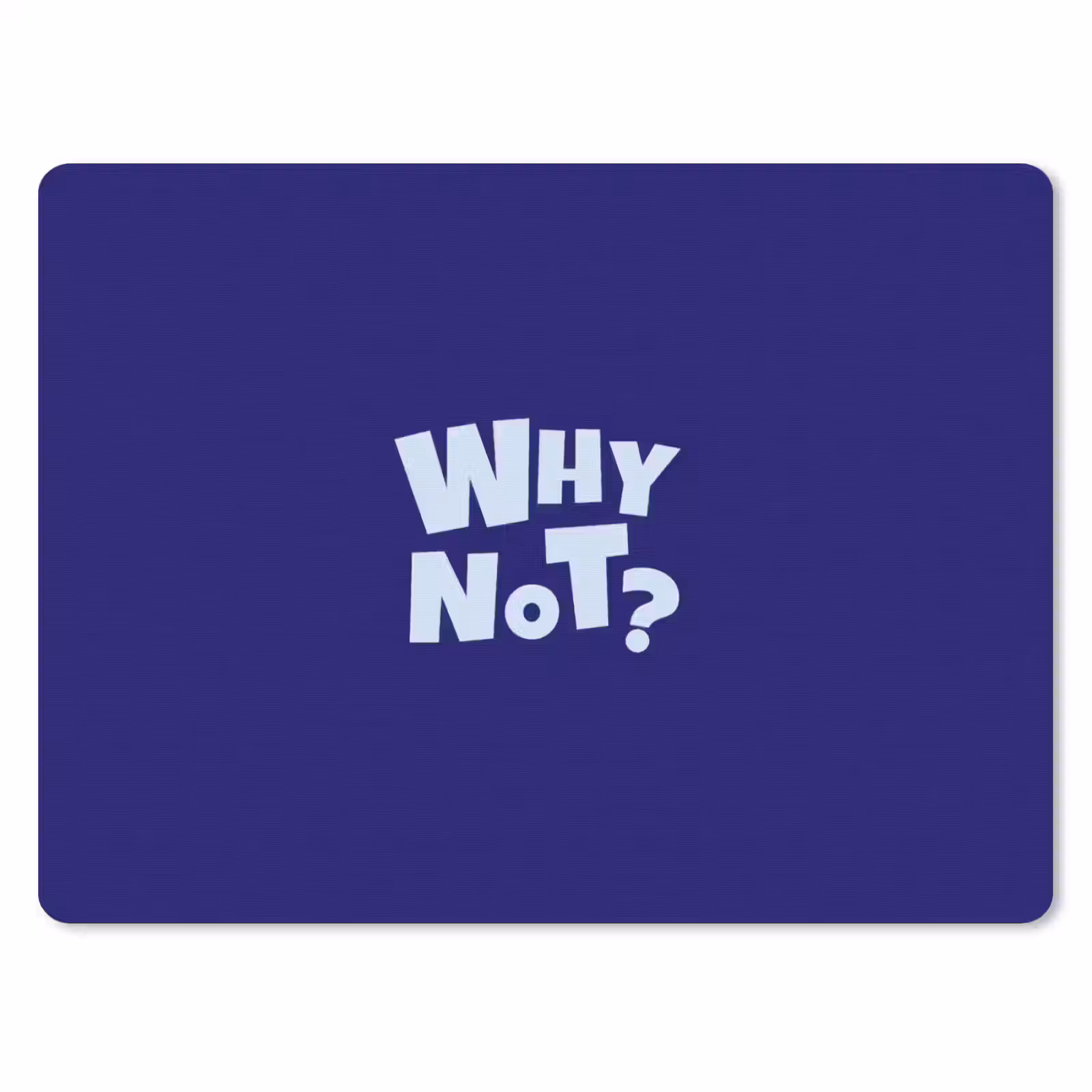 Muismat - Blauw - Why not - Minimalistisch — 1