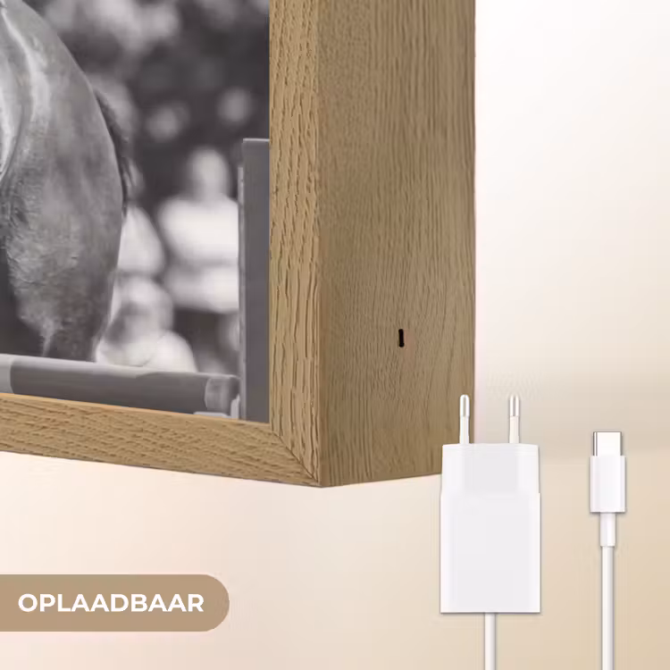 Lightbox - Wandlamp - Springen - Paard - Zwart - Wit — 7