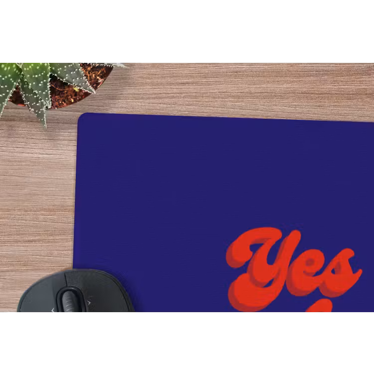 Muismat - Blauw - Rood - Yes fun - 3D — 4