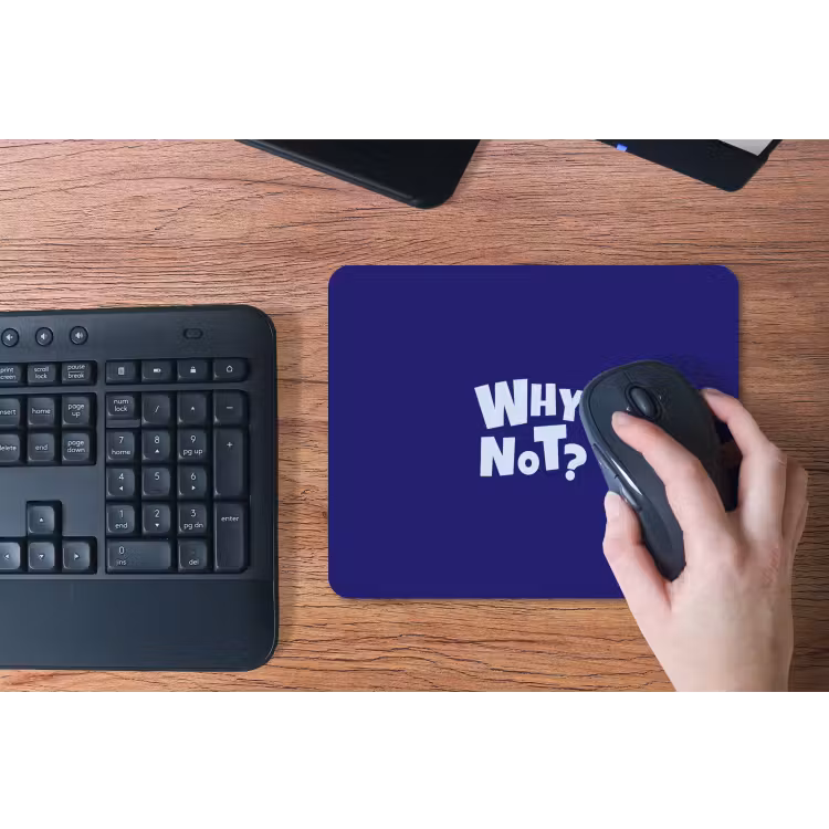 Muismat - Blauw - Why not - Minimalistisch — 3