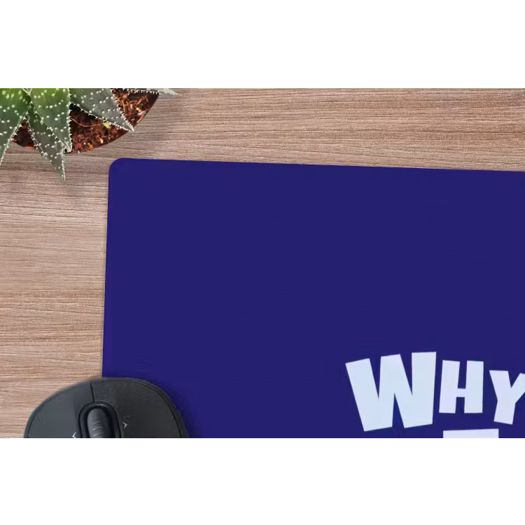 Muismat - Blauw - Why not - Minimalistisch — 4