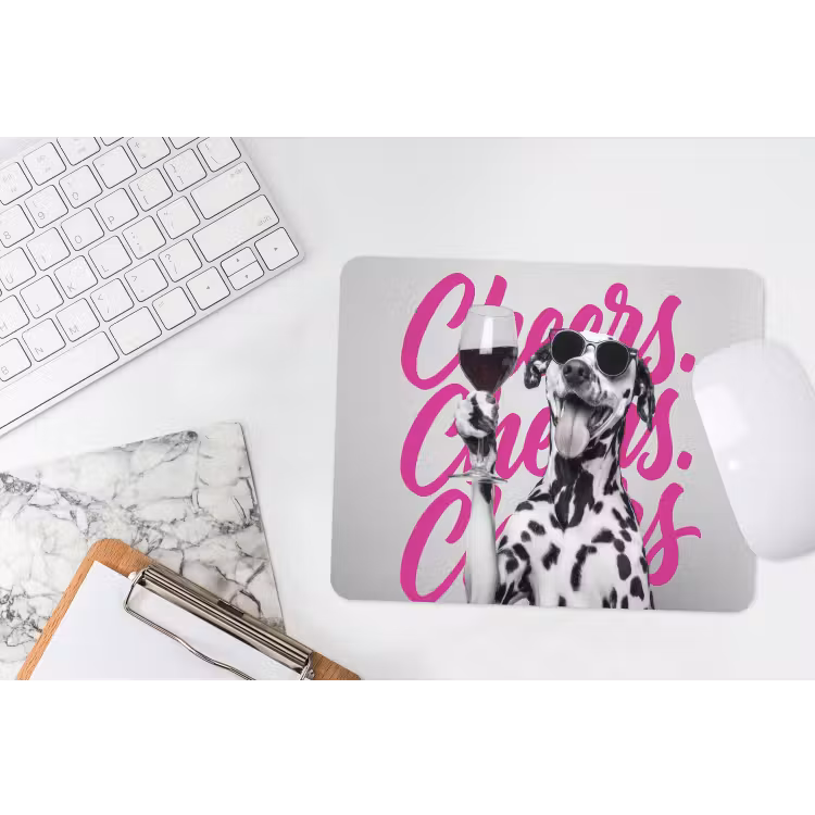 Muismat - Cheers - Hond - Roze - Wijn — 2