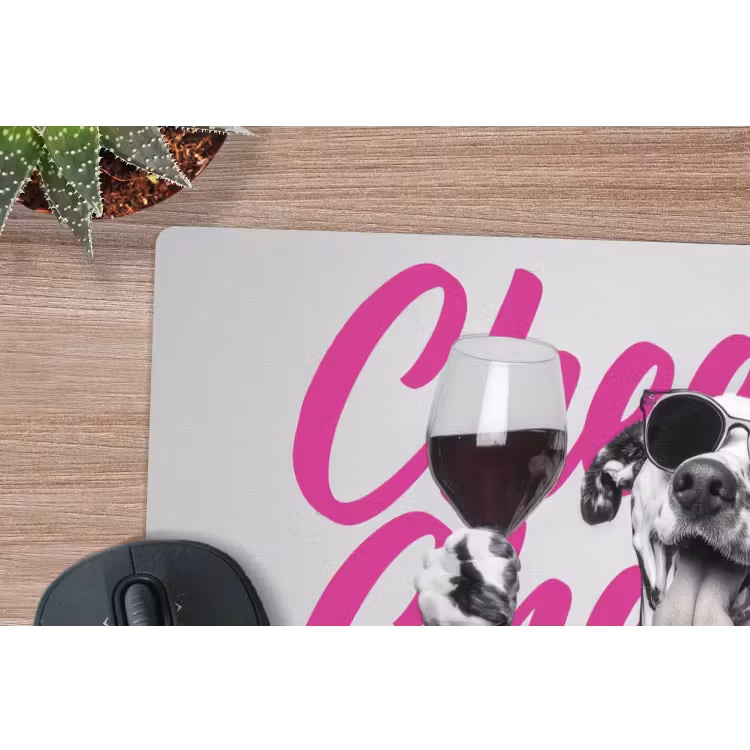 Muismat - Cheers - Hond - Roze - Wijn — 4