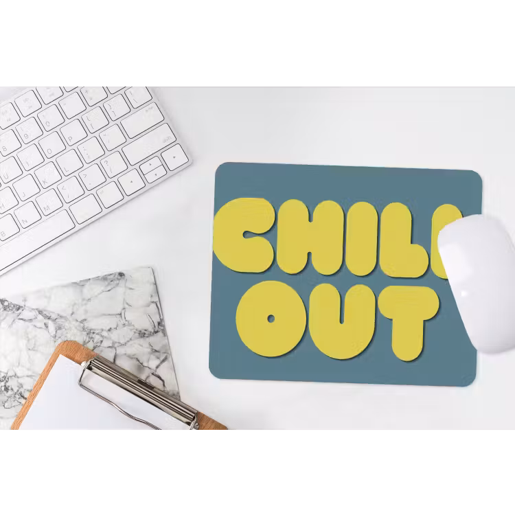 Muismat - Chill out - Geel - Blauw — 2