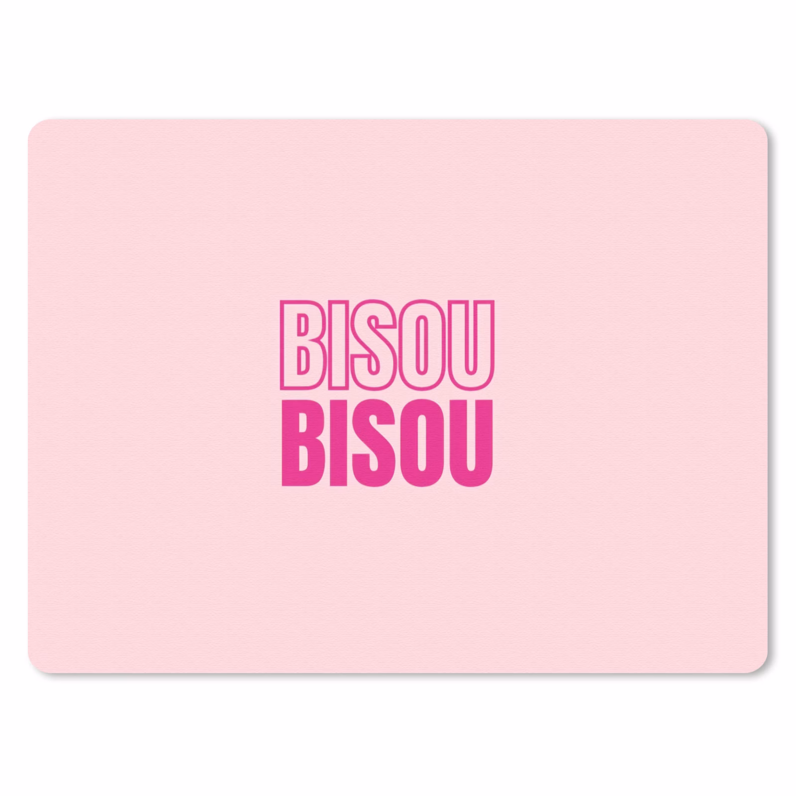 Muismat - Bisou - Roze - Minimalistisch — 1