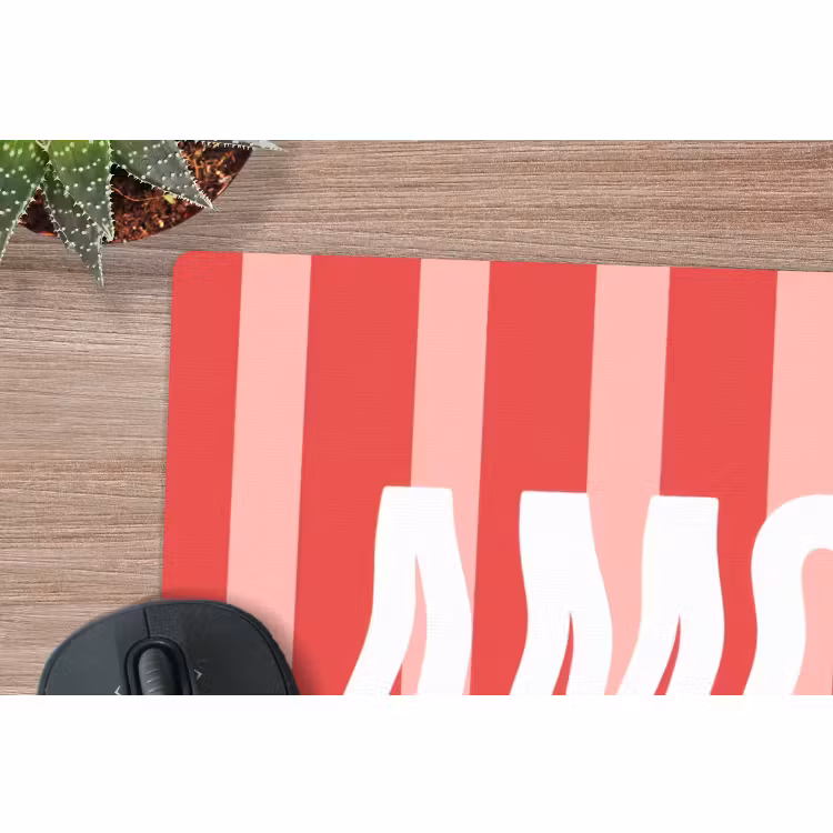 Muismat - Amor - Strepen - Rood - Roze — 4
