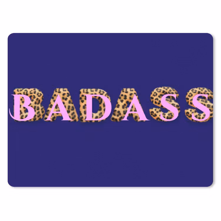 Muismat - Badass - Panterpint - Schaduw - Roze — 1
