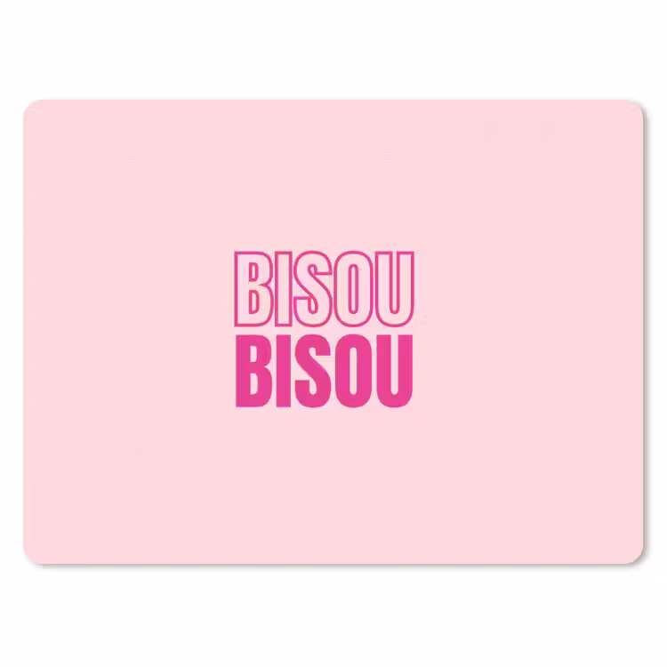 Muismat - Bisou - Roze - Minimalistisch — 1