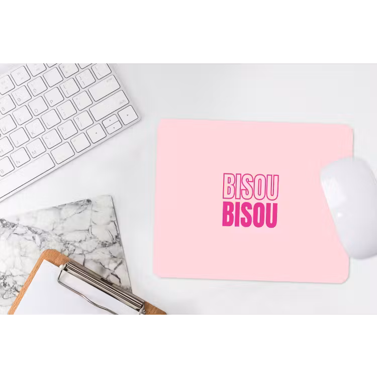 Muismat - Bisou - Roze - Minimalistisch — 2