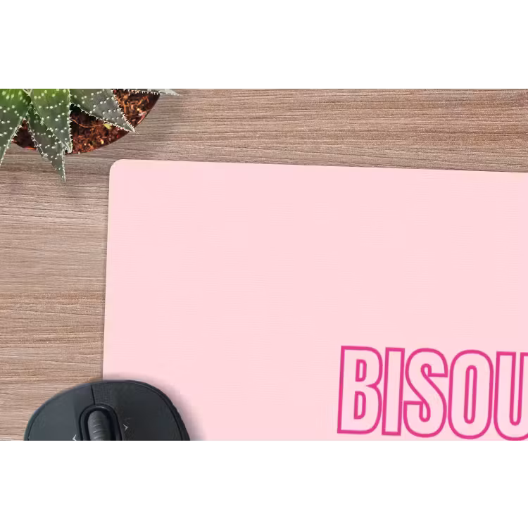 Muismat - Bisou - Roze - Minimalistisch — 4