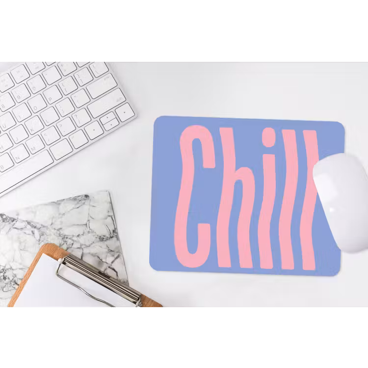 Muismat - Chill - Roze - Blauw - Golvend — 2