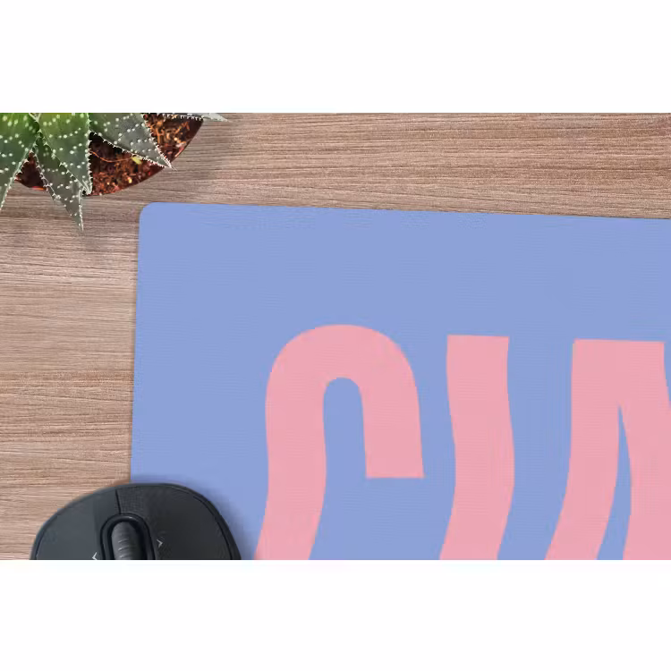 Muismat - Ciao - Roze - Blauw - Golvend — 4