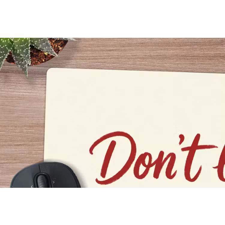 Muismat - Don't lose your fire - Rood - Wit - Minimalistisch — 4