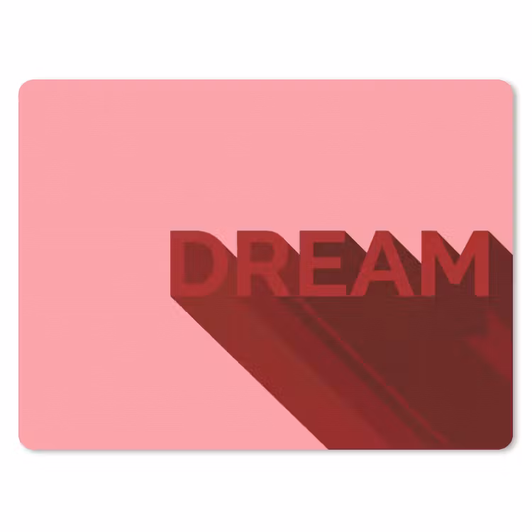 Muismat - Dream - 3D - Rood - Roze — 1