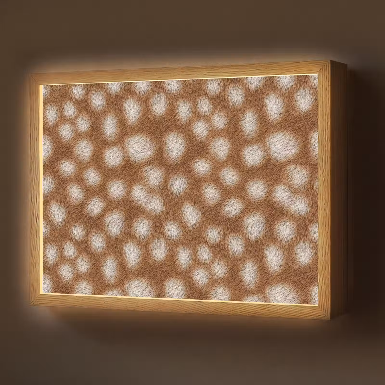Lightbox - Wandlamp - Hert - Bruin - Vacht — 1