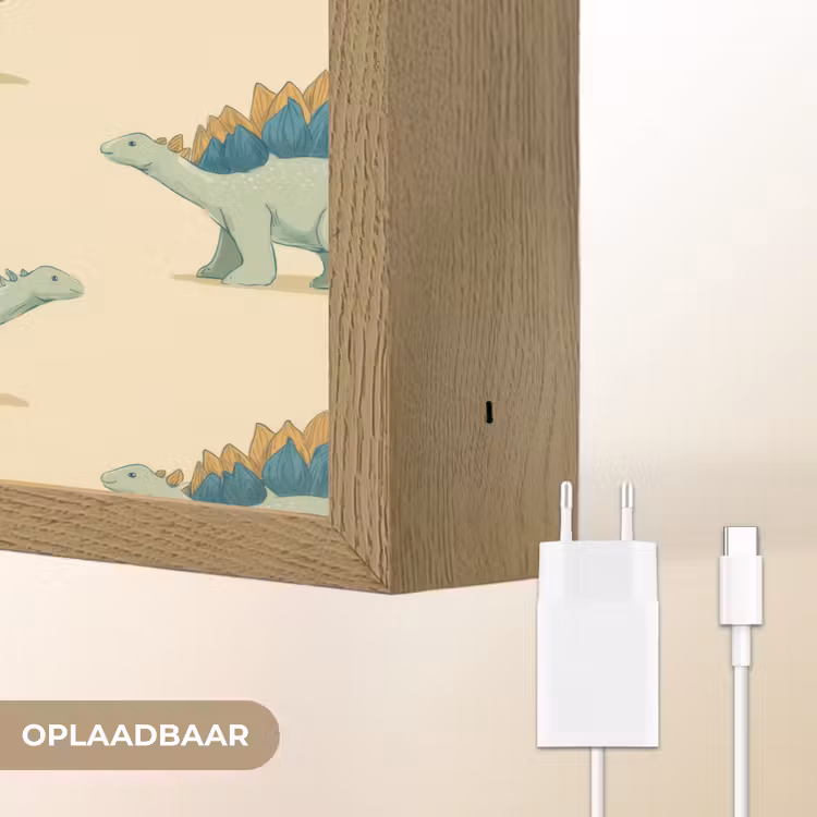 Lightbox - Wandlamp - Dino - Patroon - Groen — 7