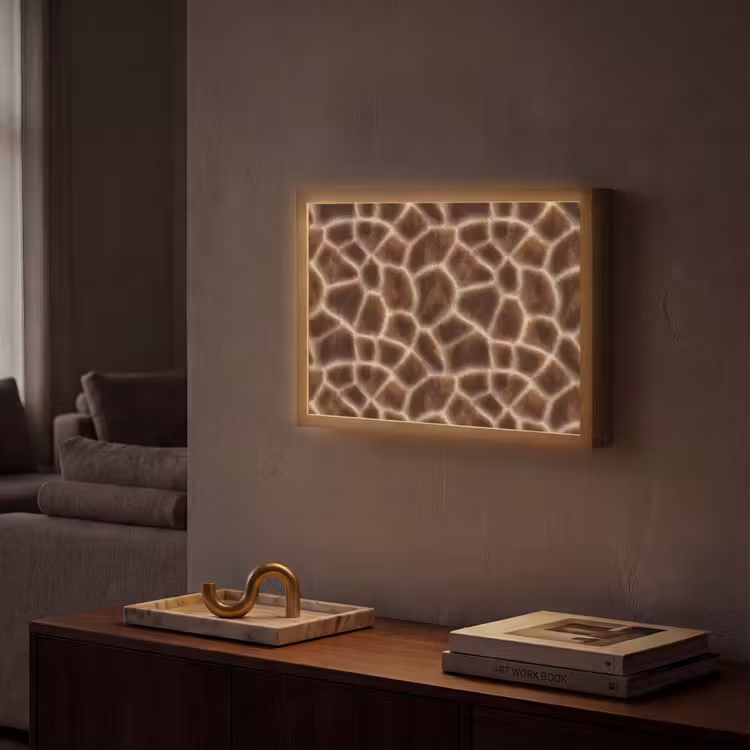 Lightbox - Wandlamp - Giraf - Bruin - Vacht — 2