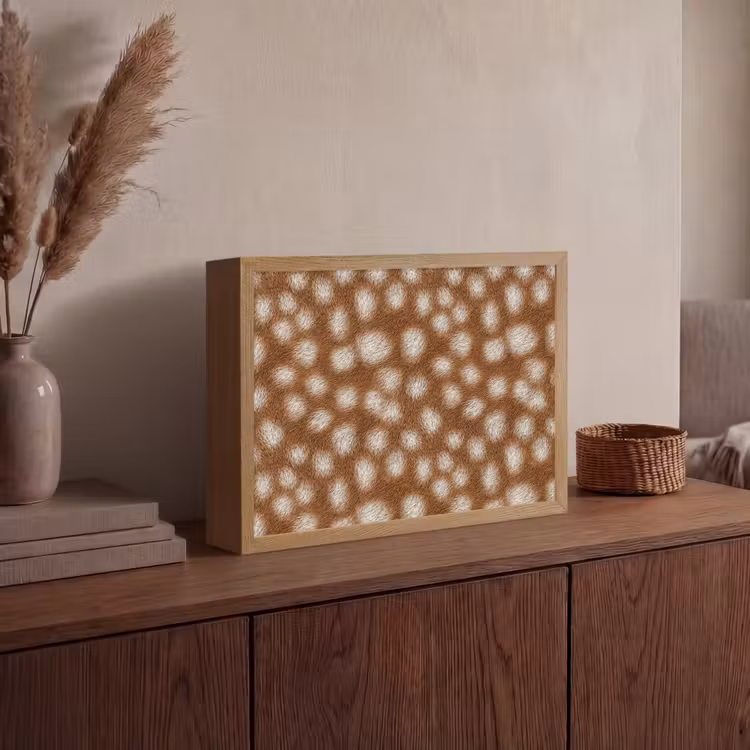 Lightbox - Wandlamp - Hert - Bruin - Vacht — 4