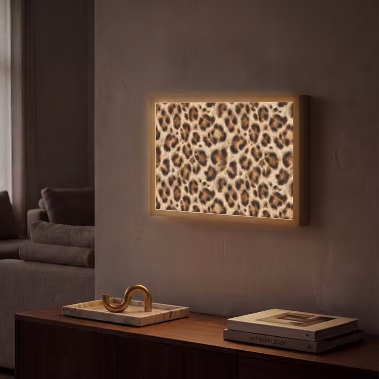 Lightbox - Wandlamp - Luipaard - Bruin - Vacht — 2