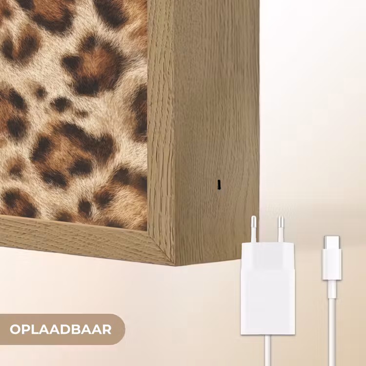 Lightbox - Wandlamp - Luipaard - Bruin - Vacht — 7