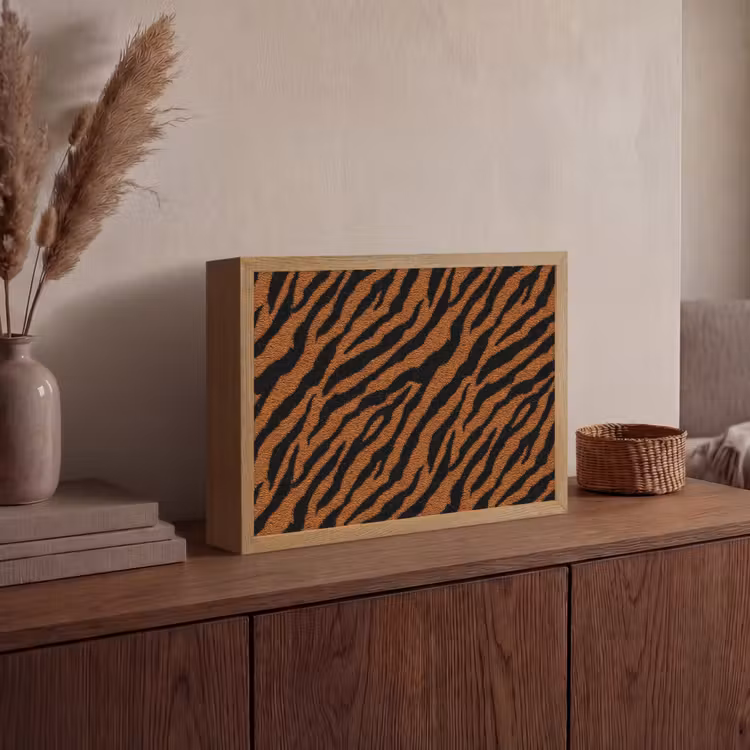 Lightbox - Wandlamp - Tijger - Zwart - Vacht — 4