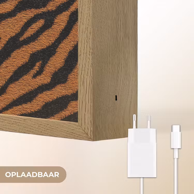 Lightbox - Wandlamp - Tijger - Zwart - Vacht — 7