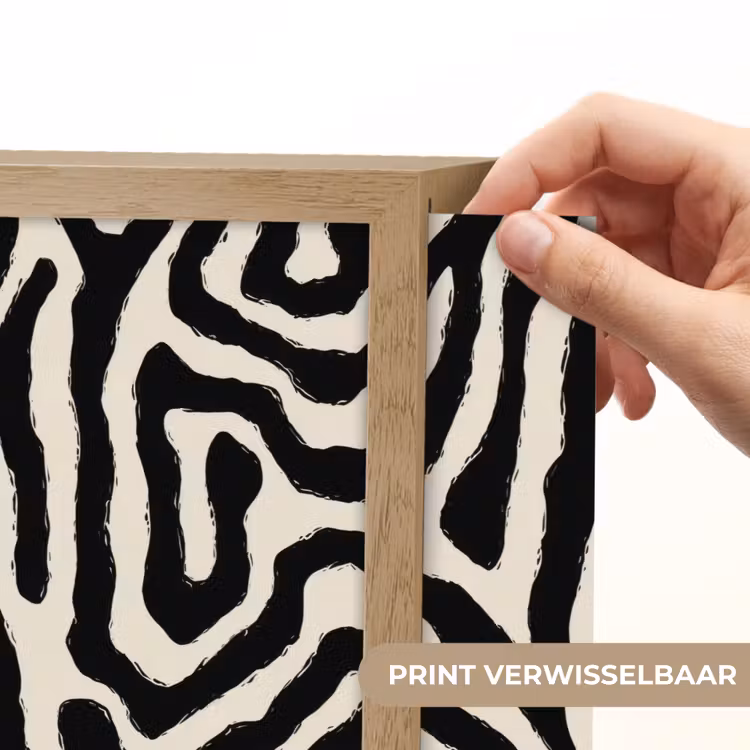 Lightbox - Wandlamp - Zebra - Zwart - Abstract — 5