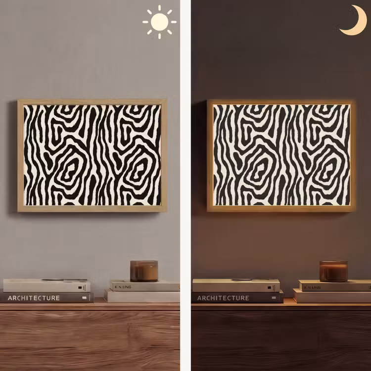 Lightbox - Wandlamp - Zebra - Zwart - Abstract — 6