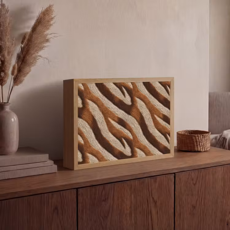Lightbox - Wandlamp - Zebra - Bruin - Patroon — 4
