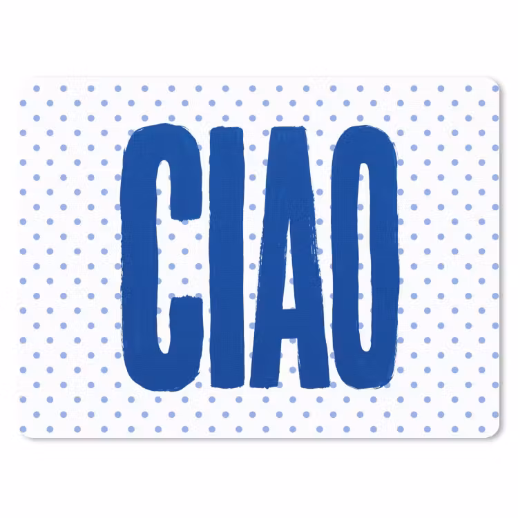 Muismat - Ciao - Blauw - Stippen — 1