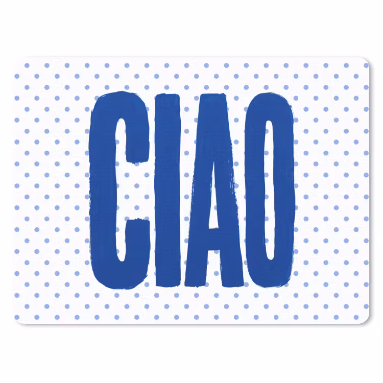 Muismat - Ciao - Stippen - Roze - Wit — 1
