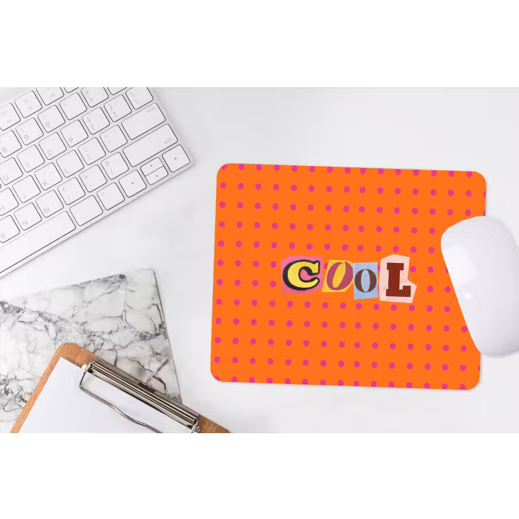 Muismat - Cool - Stippen - Oranje — 2
