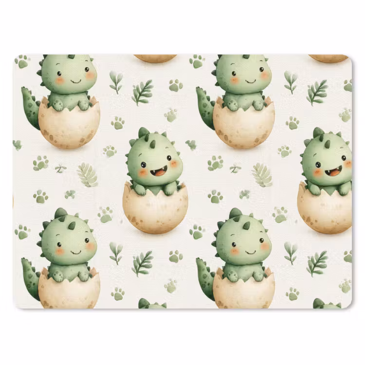 Muismat - Dino - Eieren - Groen — 1