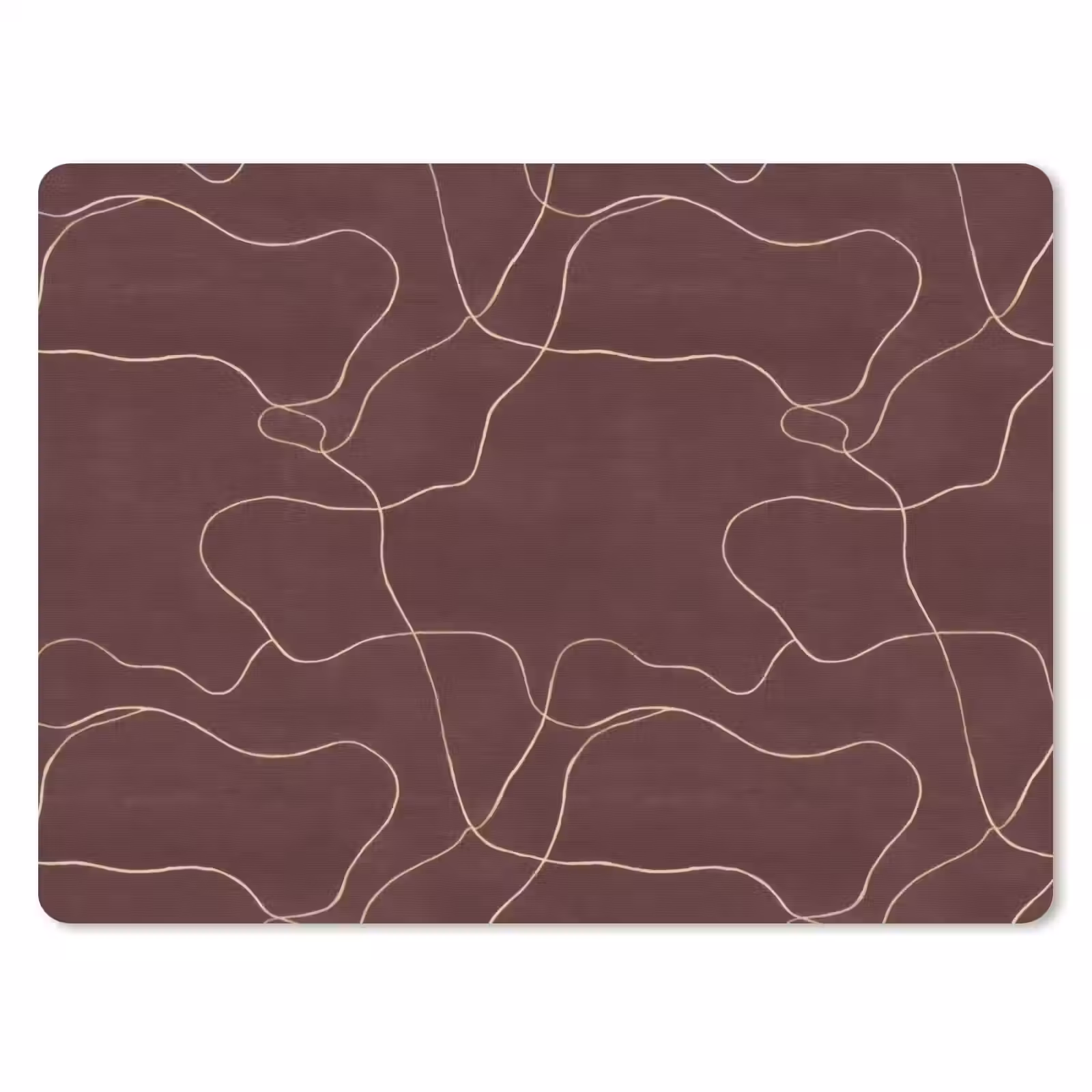Muismat - Abstract - Modern - Bruin — 1