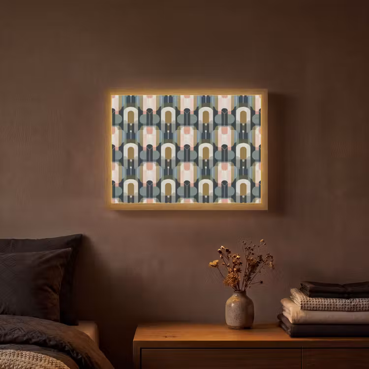 Lightbox - Wandlamp - Geografisch - Modern - Kleurrijk — 3