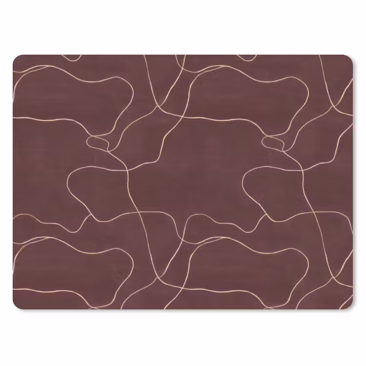 Muismat - Abstract - Modern - Bruin — 1