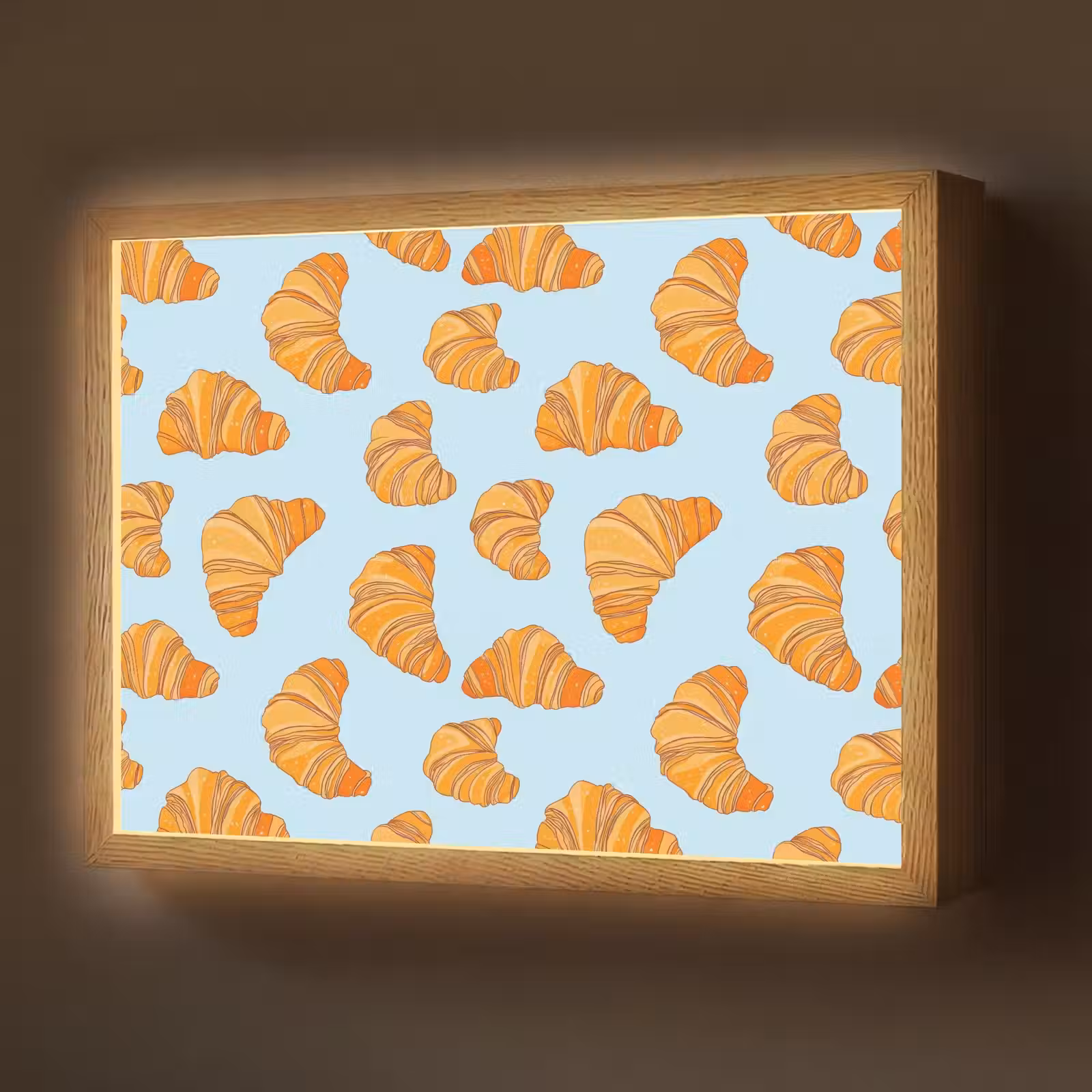 Lightbox - Wandlamp - Croissant - Speels - Blauw — 1