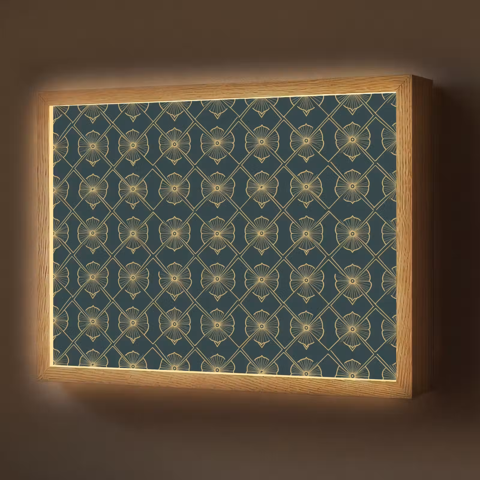 Lightbox - Wandlamp - Geometrisch - Elegant - Groen — 1