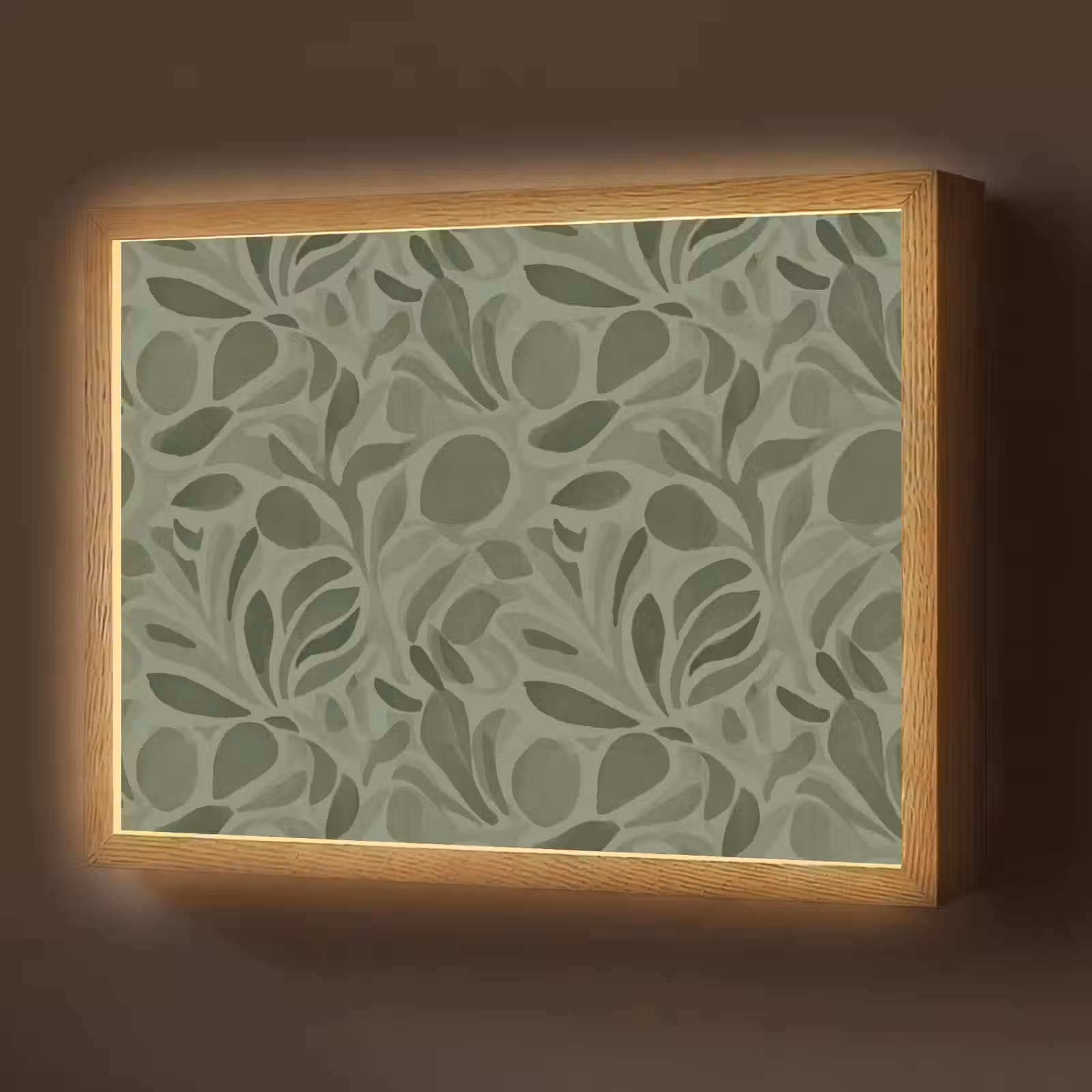 Lightbox - Wandlamp - Sereen - Bladeren - Groen — 1