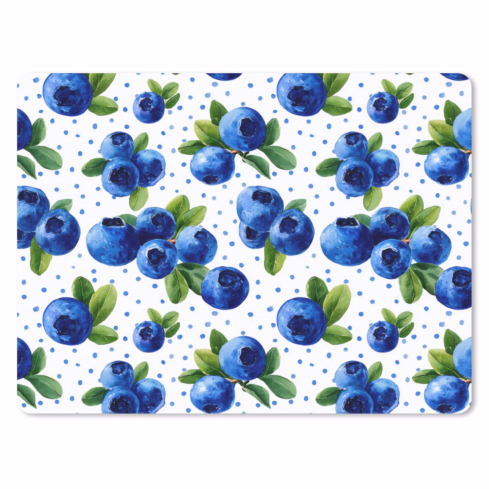 Muismat - Bessen - Patroon - Blauw — 1
