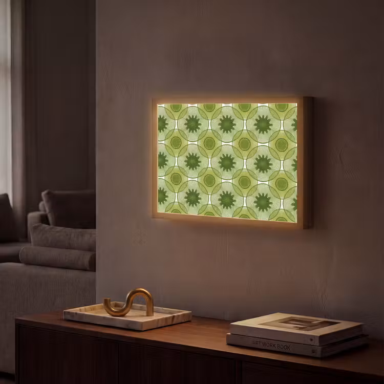 Lightbox - Wandlamp - Cirkels - Patroon - Groen — 2