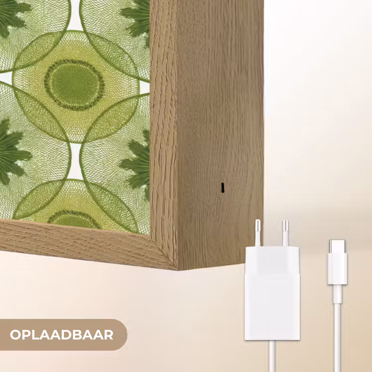 Lightbox - Wandlamp - Cirkels - Patroon - Groen — 7