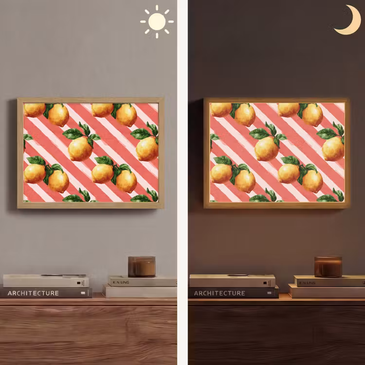 Lightbox - Wandlamp - Citroen - Geïllustreerd - Oranje — 6
