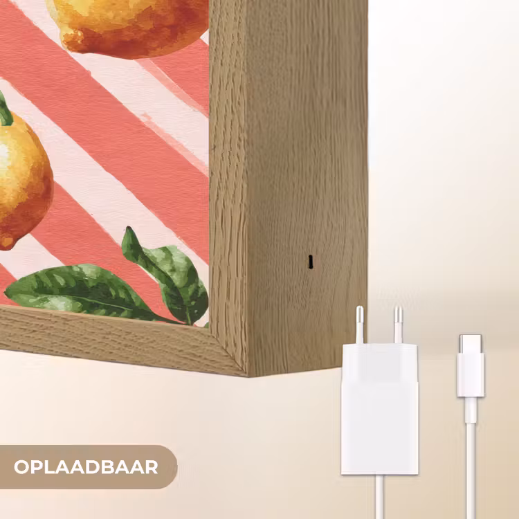 Lightbox - Wandlamp - Citroen - Geïllustreerd - Oranje — 7